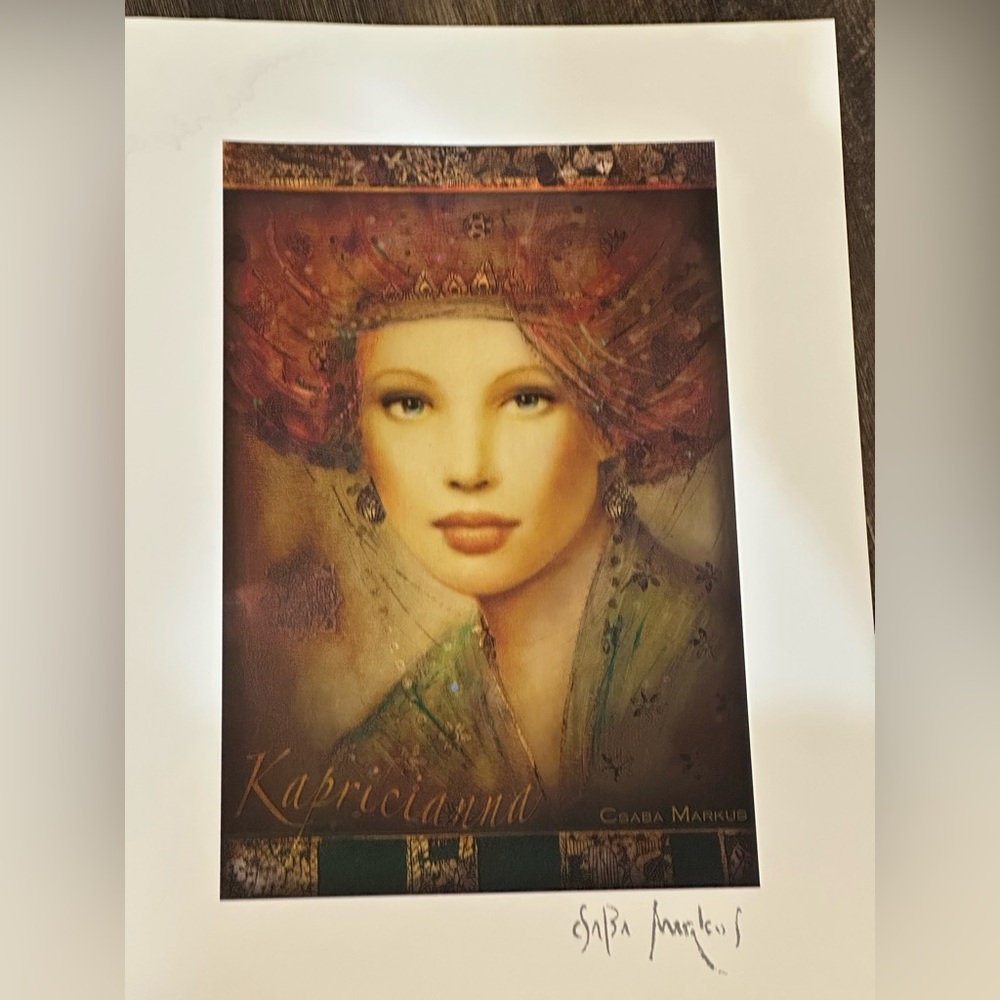 Csaba Markus Kapricianna Lithograph Art